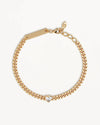 Radiant Heart Engravable Curb Bracelet