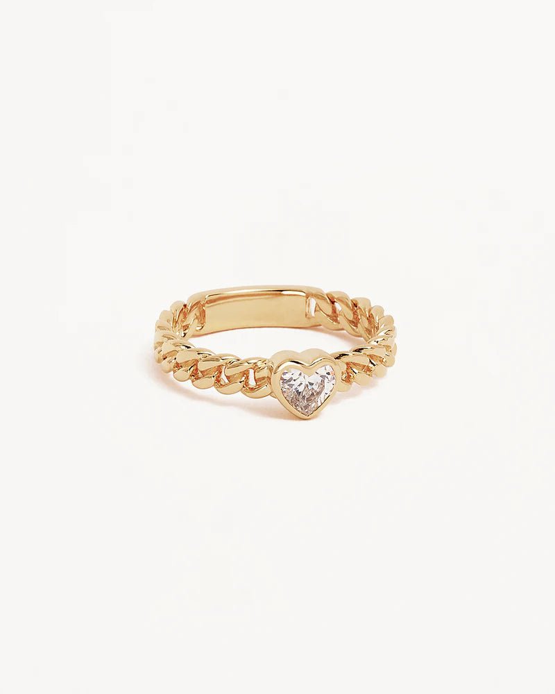 Radiant Heart Engravable Ring