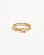 Radiant Heart Engravable Ring