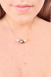 Rainbow Floating Pearl Necklace