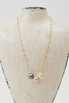 Rainbow Floating Pearl Necklace