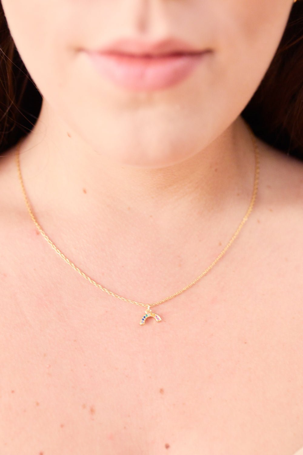 Rainbow Pendant Necklace