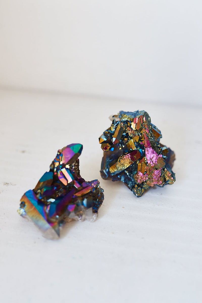 Rainbow Quartz Cluster