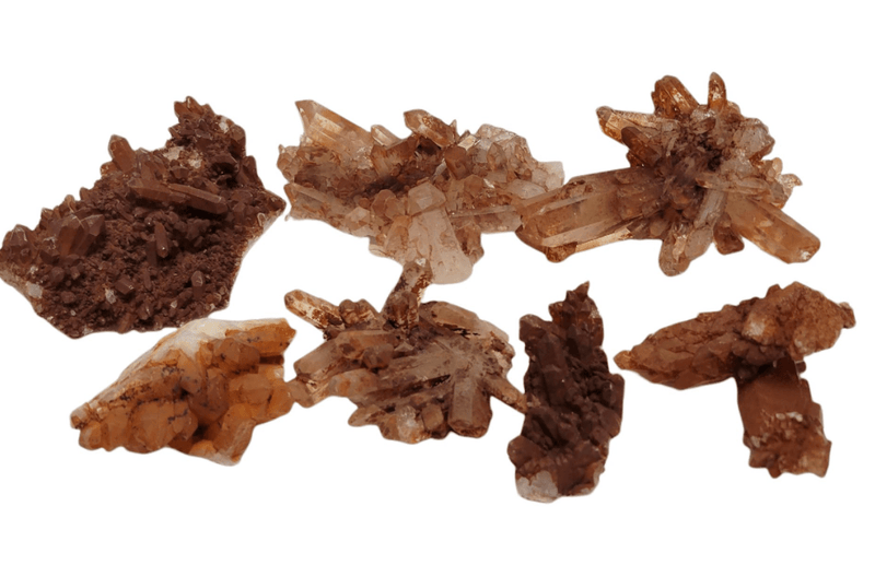 Red Tangerine Quartz Cluster