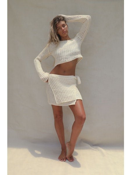 Stone FoxRocio Knit Wrap SkirtSkirts
