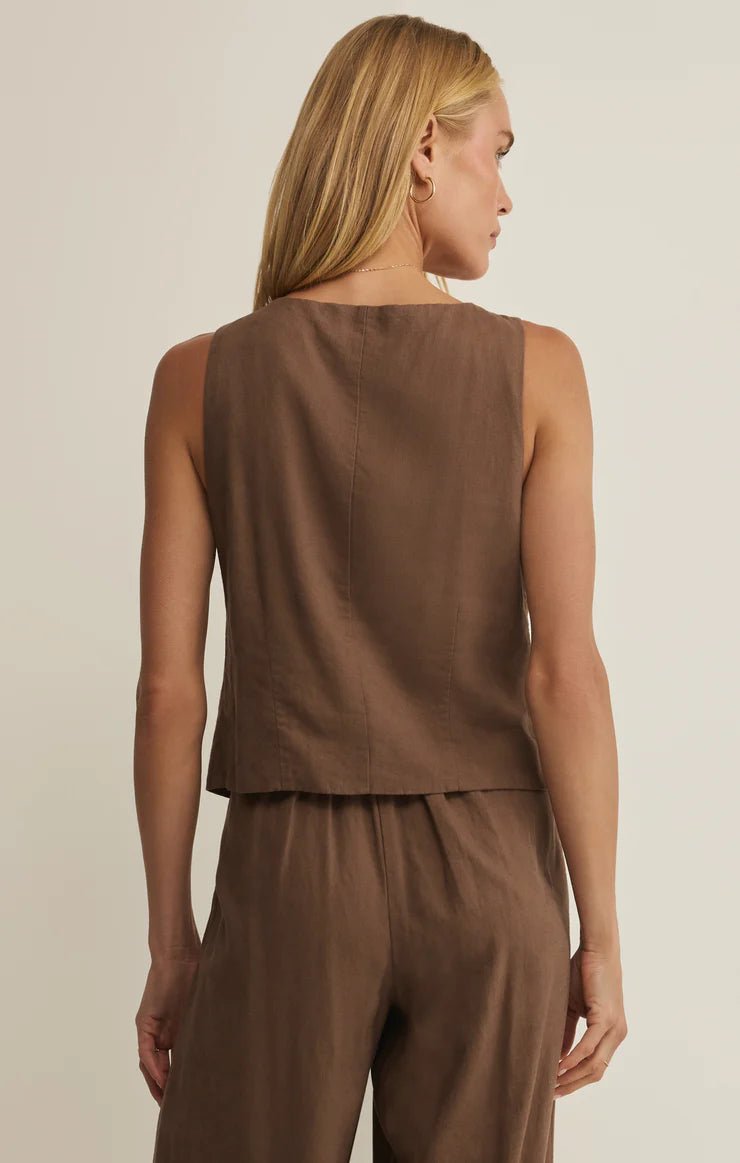 Z SupplyRoman Linen VestTops