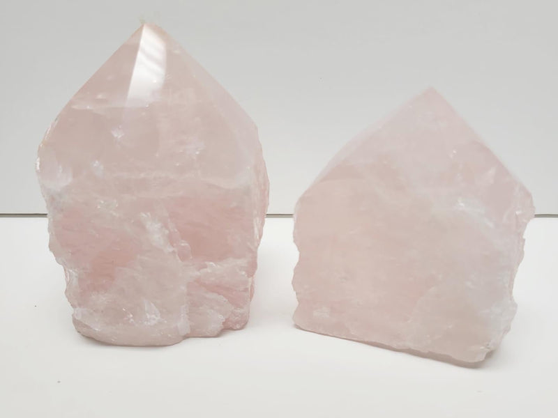 Rose Quartz With Natural Sides - Driftwood Maui & Home By Driftwood