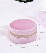 Round Travel Jewelry Case