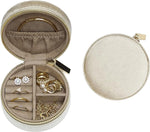 Round Travel Jewelry Case