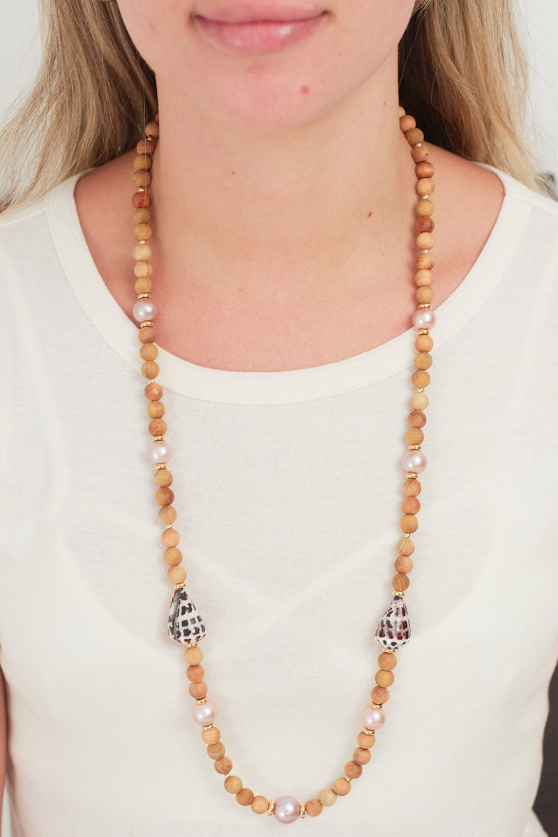 Sandalwood Lei Necklace - Driftwood Maui & Home By Driftwood