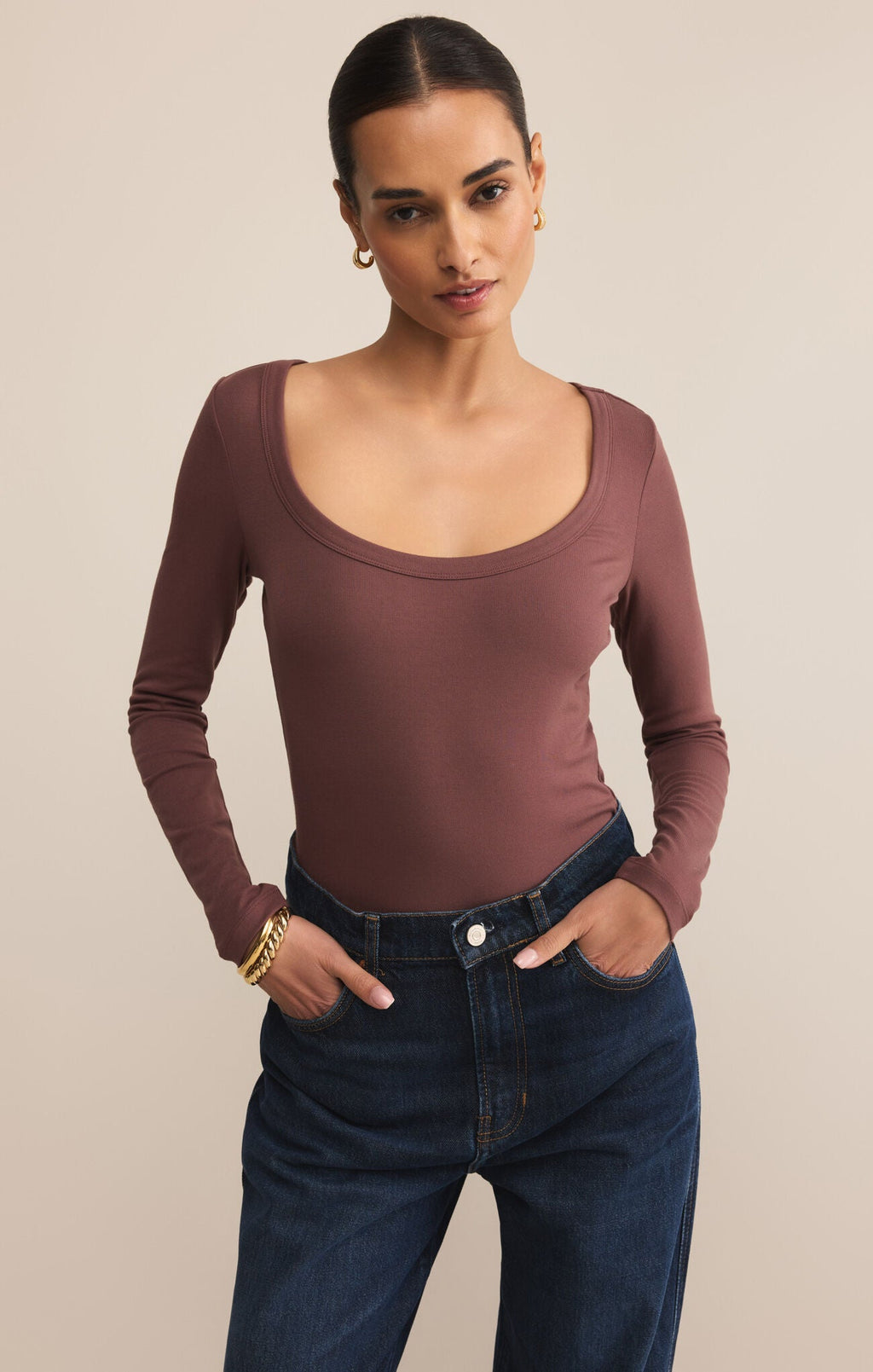 Z SupplySecond Skin Scoop Neck TopTops
