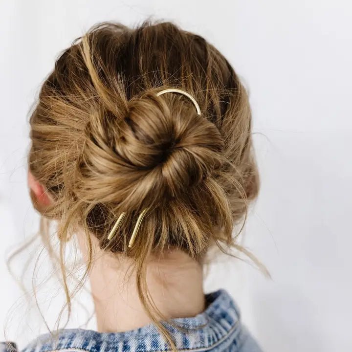 A.N.DSimple Gold U - Shape PinHair Clips