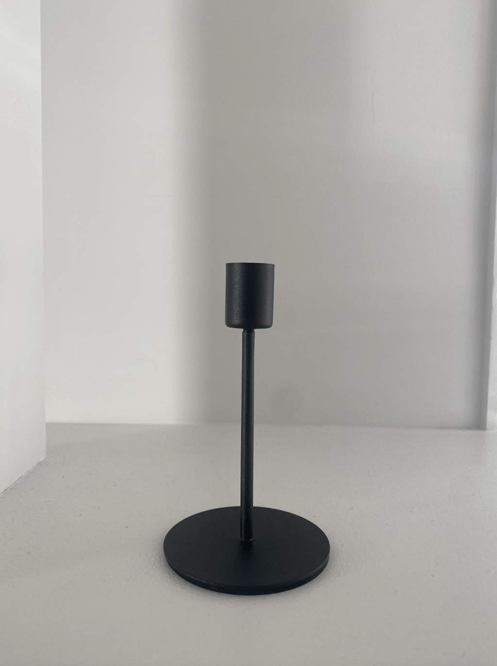 Sleek Black Candlestick Holders