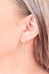 Slender Chain Dangle Earrings