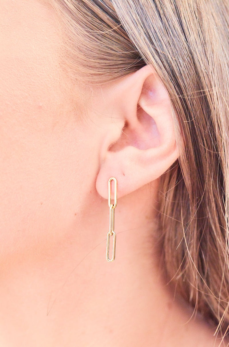 Slender Chain Dangle Earrings