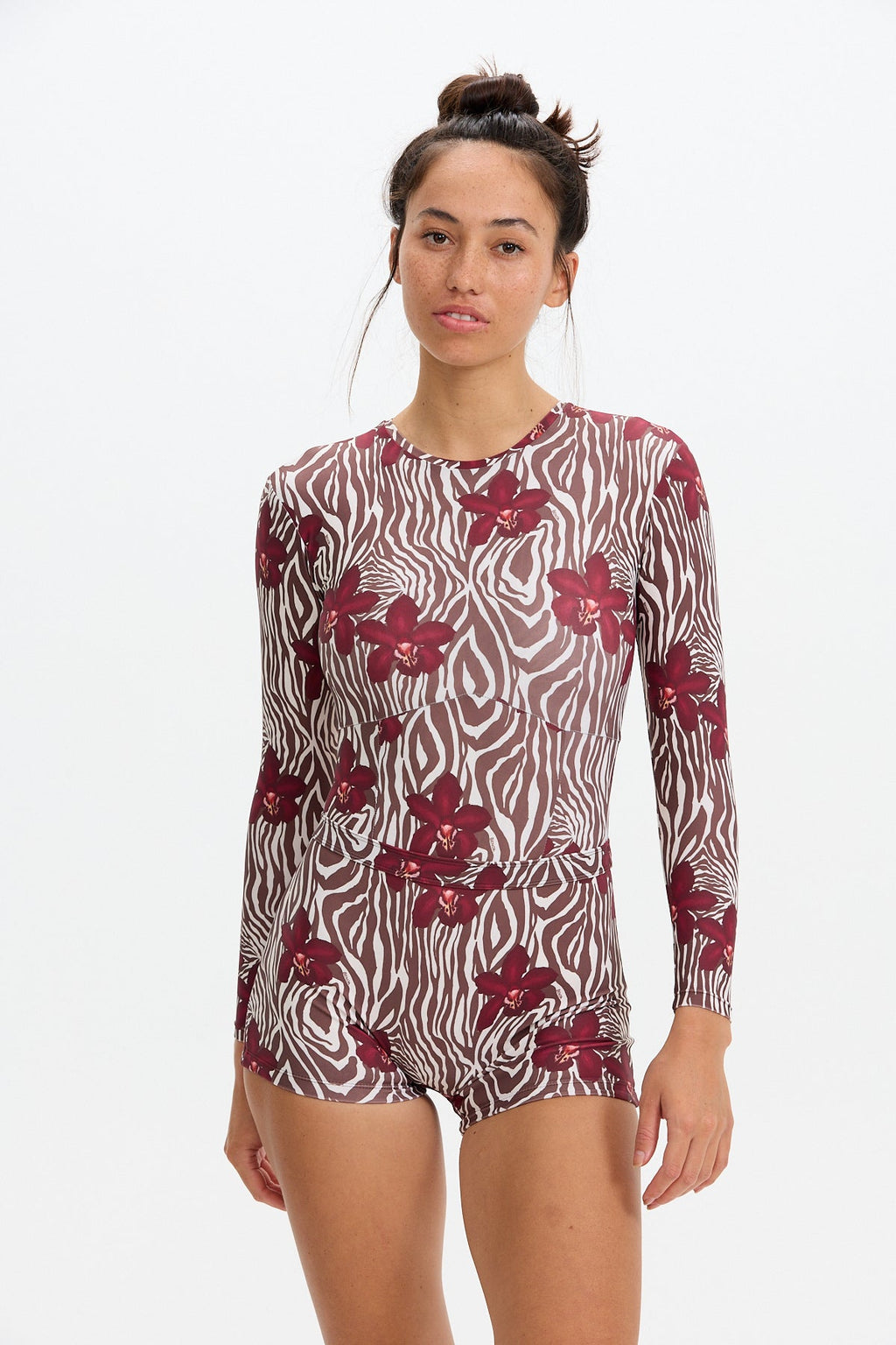 benoa resort sonora one piece bikini surf suit long sleeve shorts