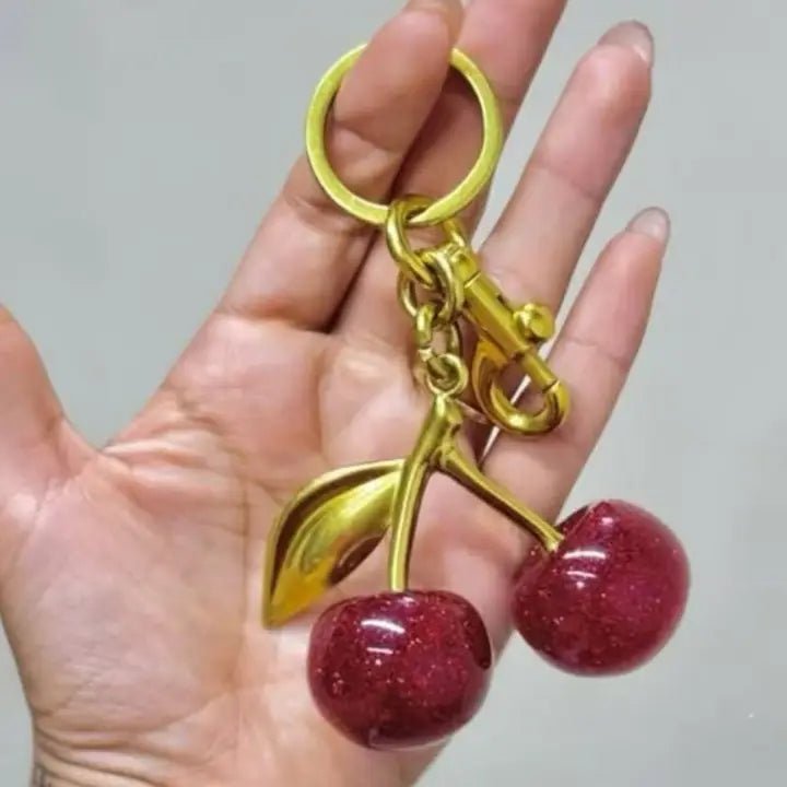 LADSparkling Cherry Bag CharmKeychain
