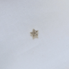 Star Stud Earring With Diamonds