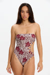 benoa sunny one piece bikini diva zebra print