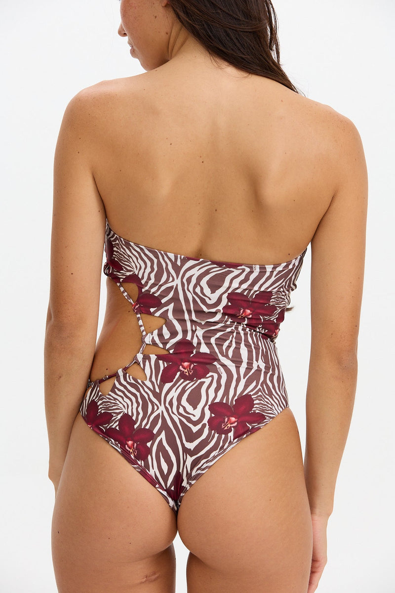 benoa resort sunny one piece bikini swim zebra print diva
