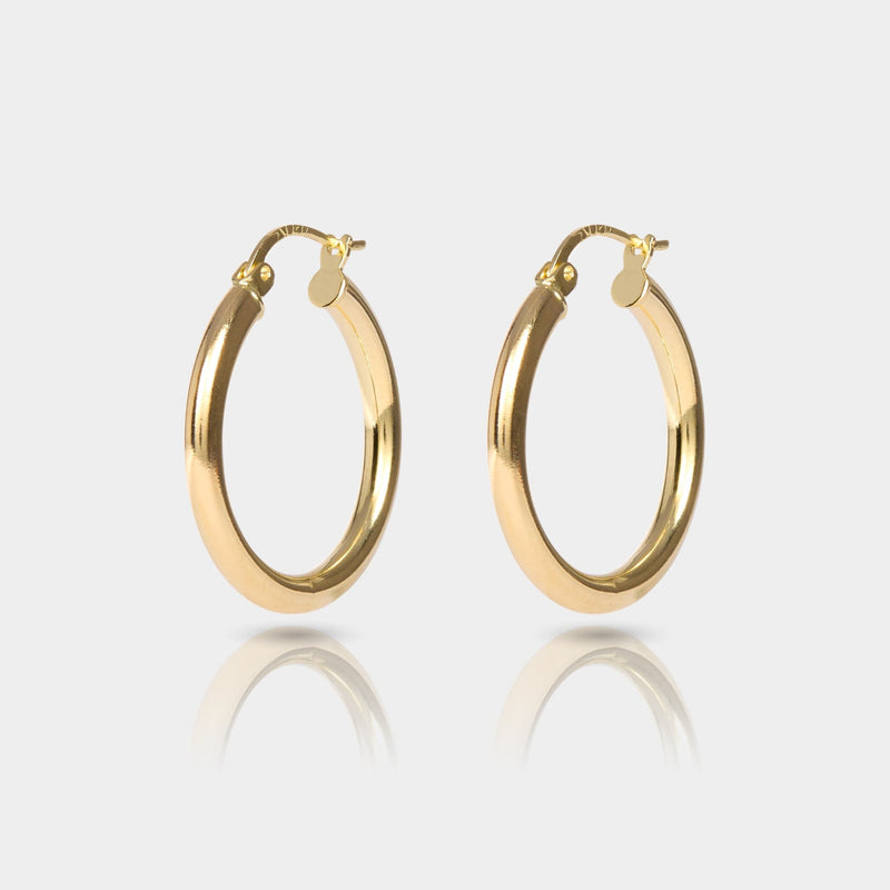 Tahitian Pearl Drop Hoops - 10K Gold