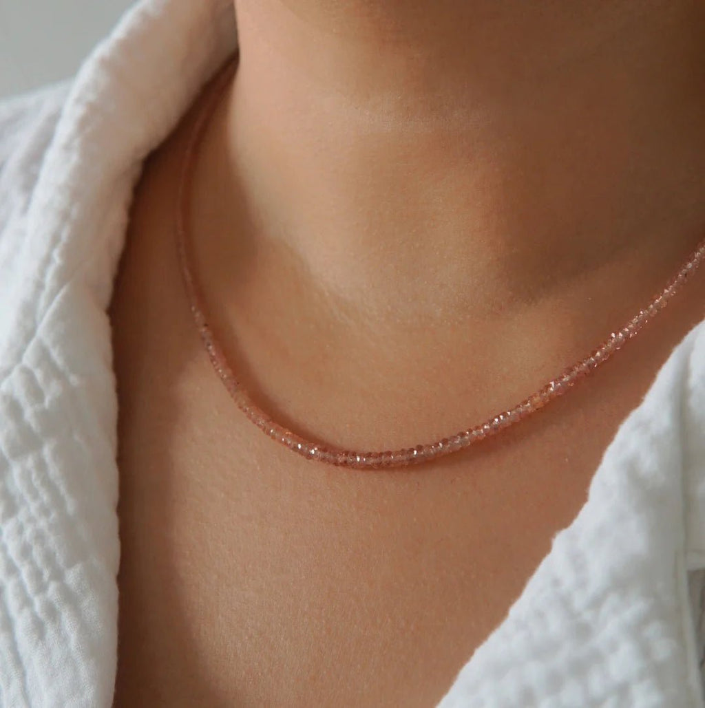 Terracotta Saphire Necklace