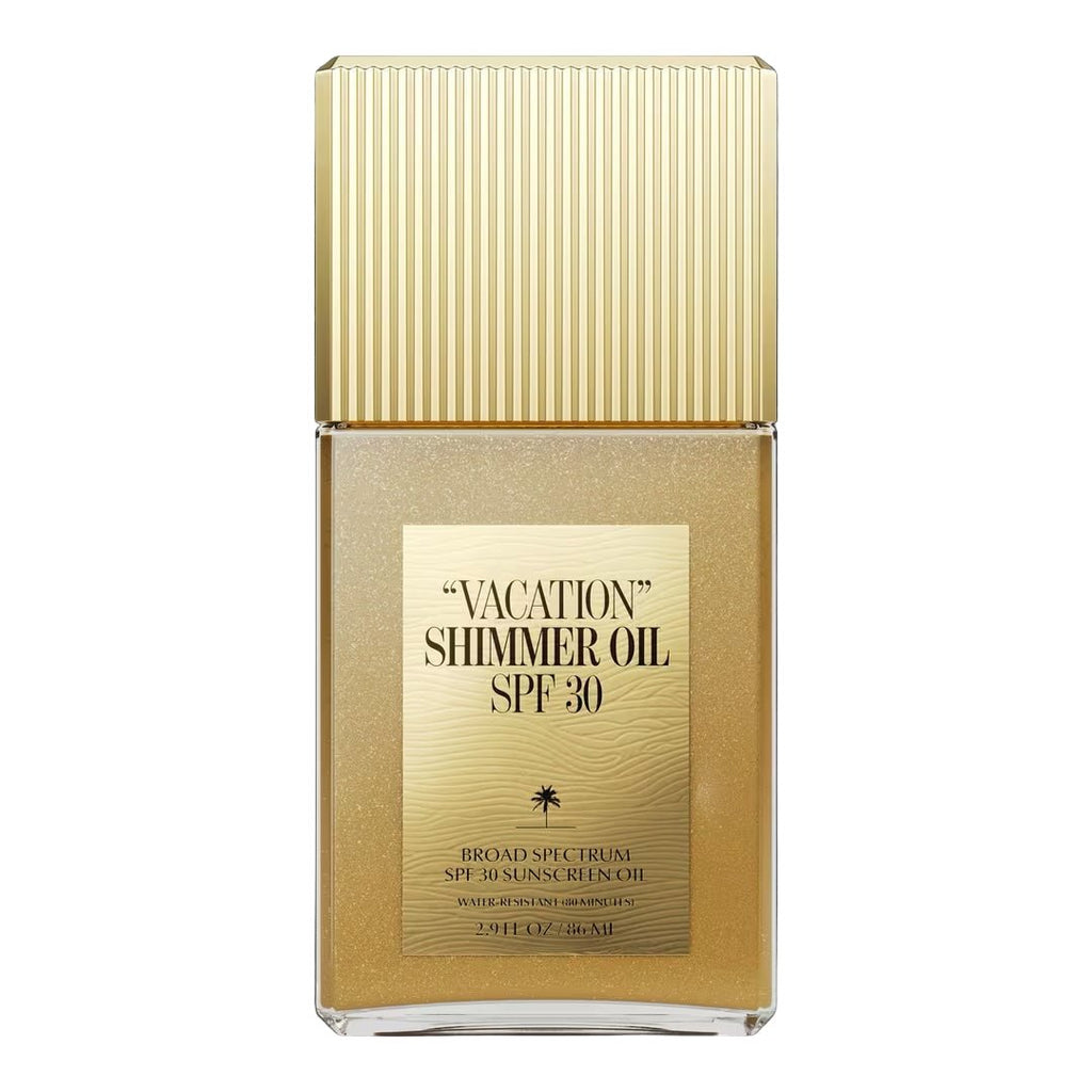 vacation sunscreen shimmer oil 