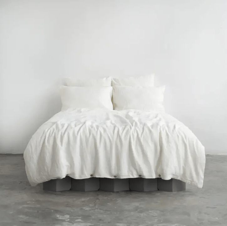 White Linen Duvet Cover Set