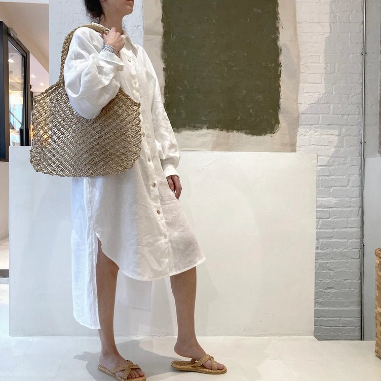 Woven Palm Tote