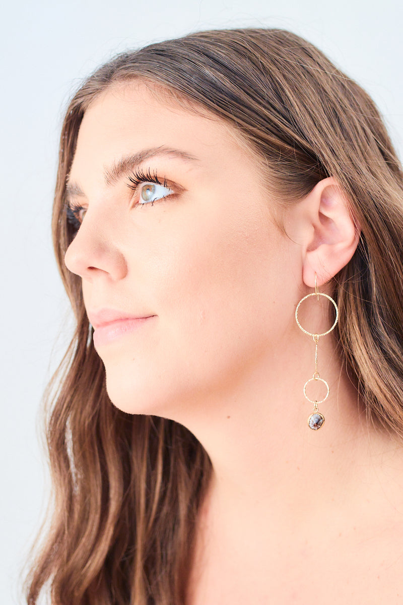 Opihi Triple Hoop Earrings