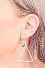 Triangle With Tahitian Pearl