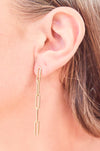 Slender Chain Dangle Earrings