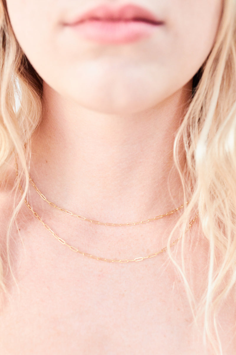 Bitsy Paperclip Chain Necklace