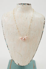 Triple Floating Pearl Necklace