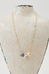 Rainbow Floating Pearl Necklace