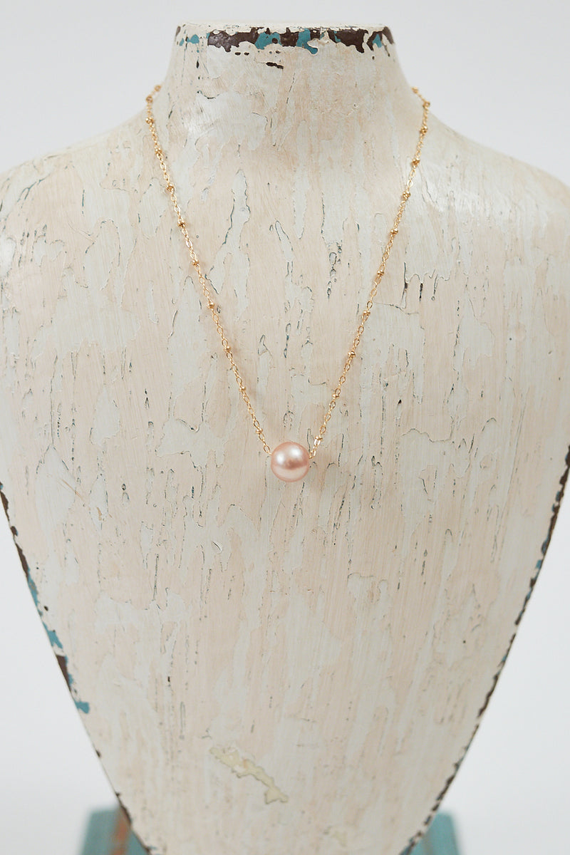  Single Floating Pearl Necklace
