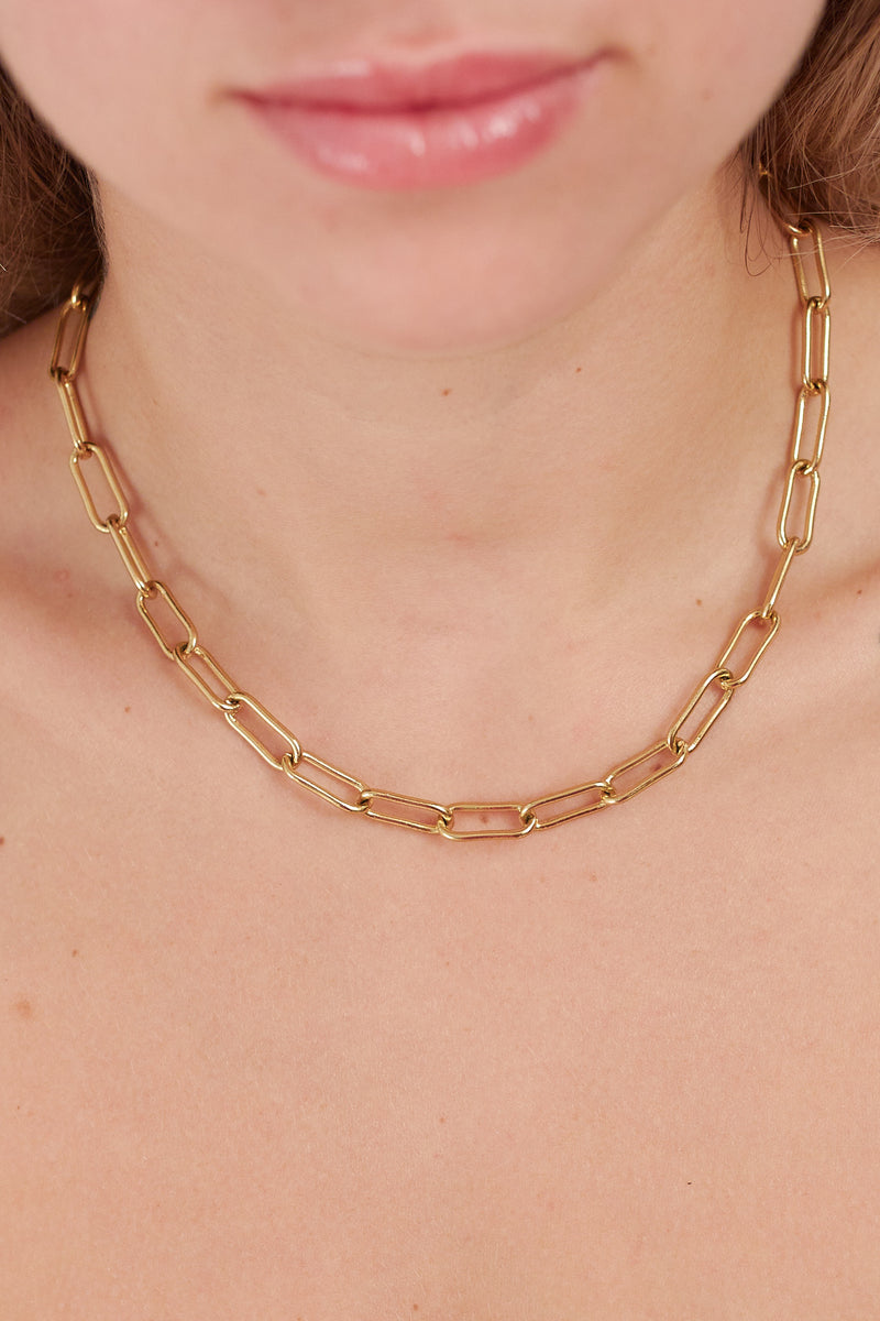 Large Gold Chain Necklace
