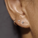 Tiny Diamond Stud Earring