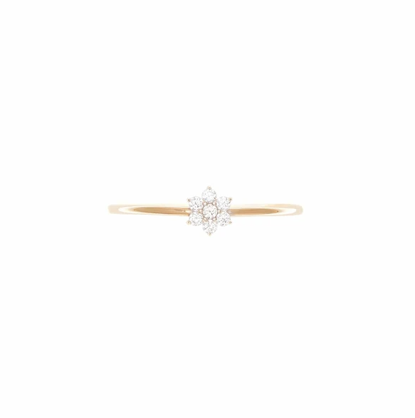 Crystal Lotus Flower Ring